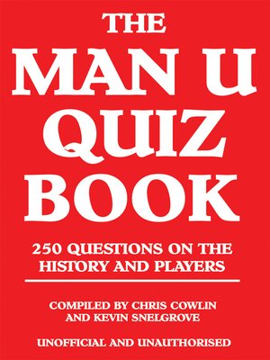 cover image of The Man U Quiz Book